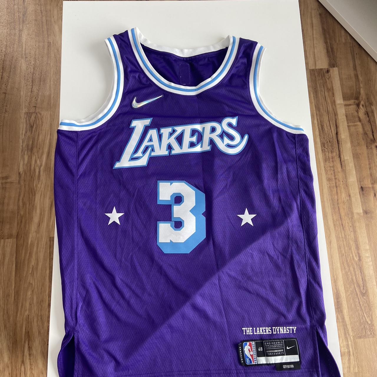 NWT Lakers shirt. Purple with white lettering and - Depop