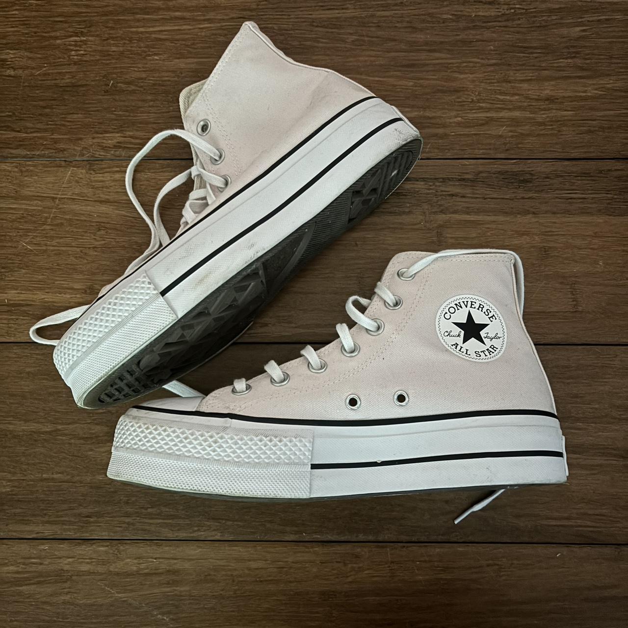 Light Pink Platform Converse FREE SHIPPING Worn... Depop