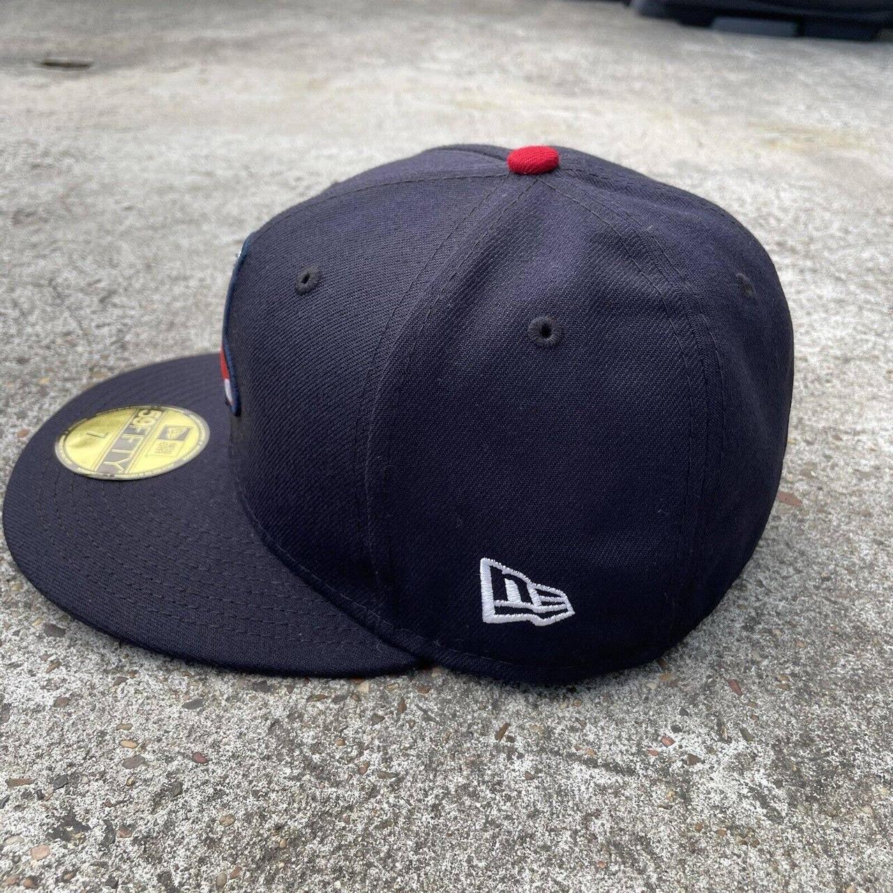 SIZE 7 5/8 Exclusive New Era Fitted Cap, red boston - Depop