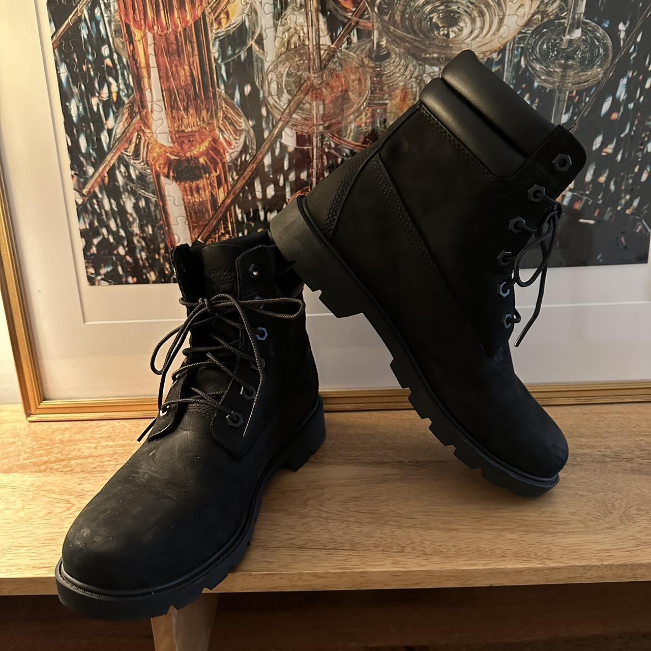 womens all black timbs