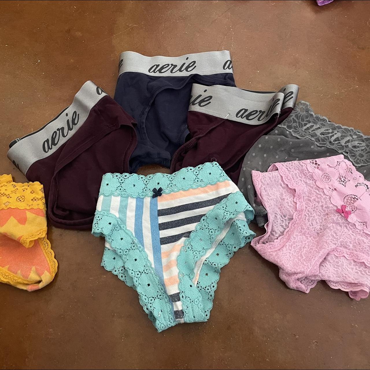 Aerie Underwear Bundle Top Row And Orange Thong Depop Aerie Underwear Bundle Top Row And Orange Thong Depop
