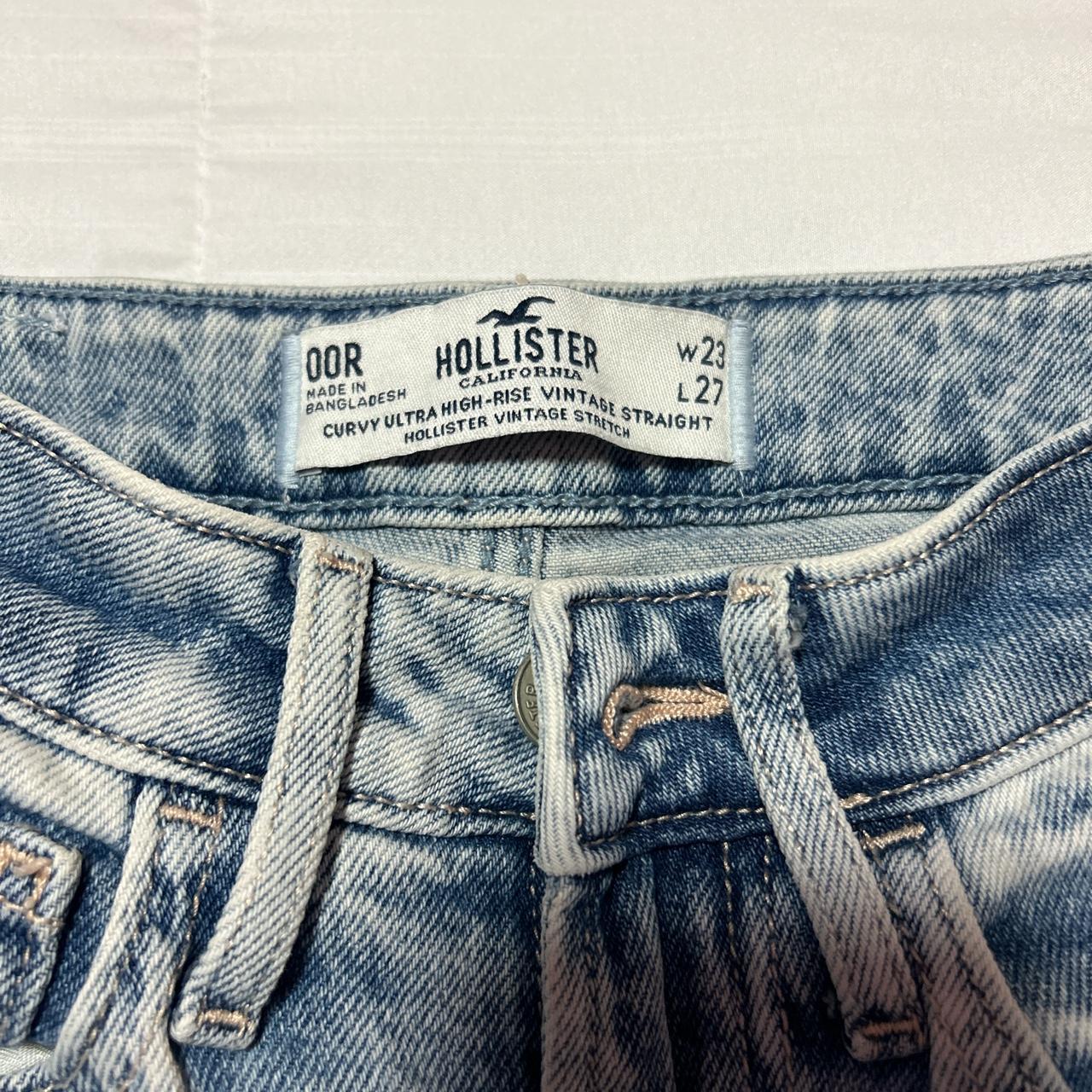 Hollister Vintage Stretch Ultra High Rise sz 00 w23 - Depop