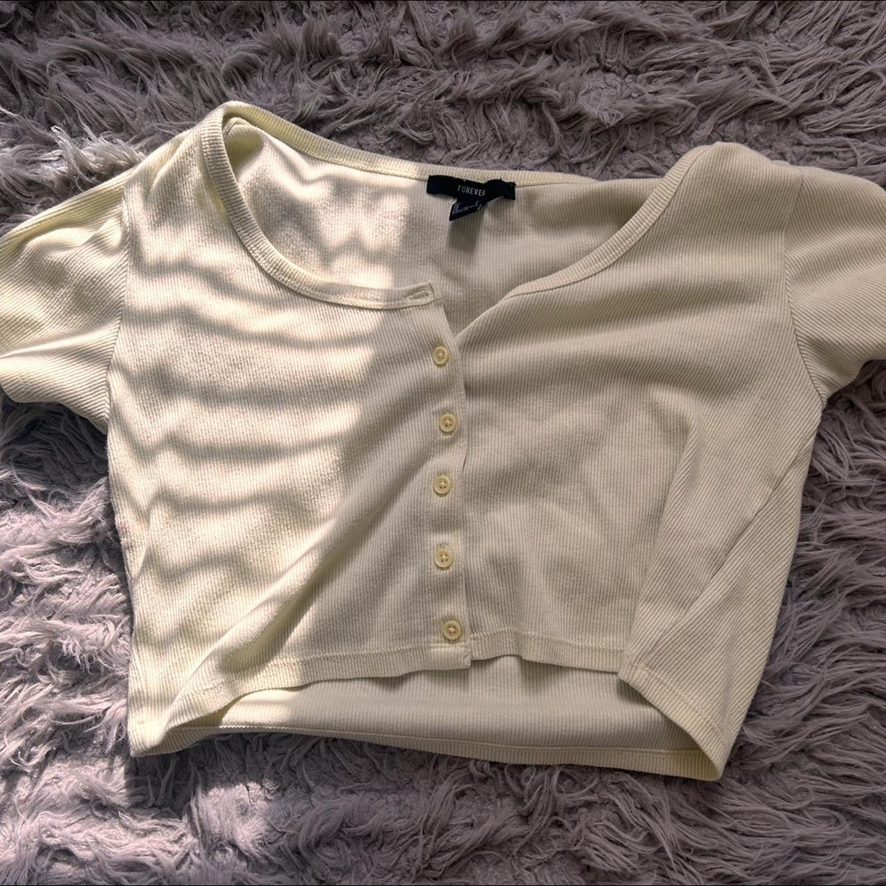 Yellow “Zelly” top from Forever 21. Size is large... - Depop