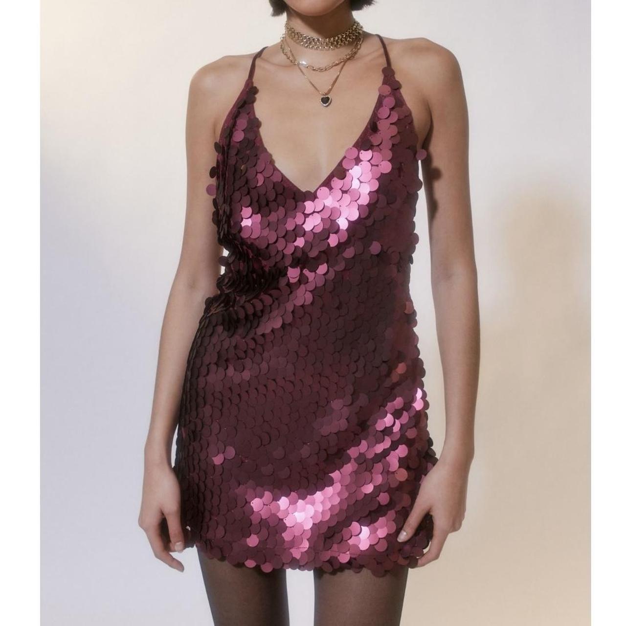 Motel rocks shop pink sequin dress