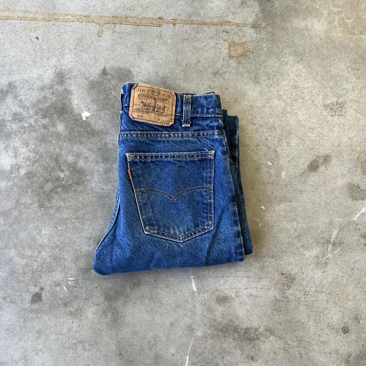Levi's Men's Navy and Blue Jeans