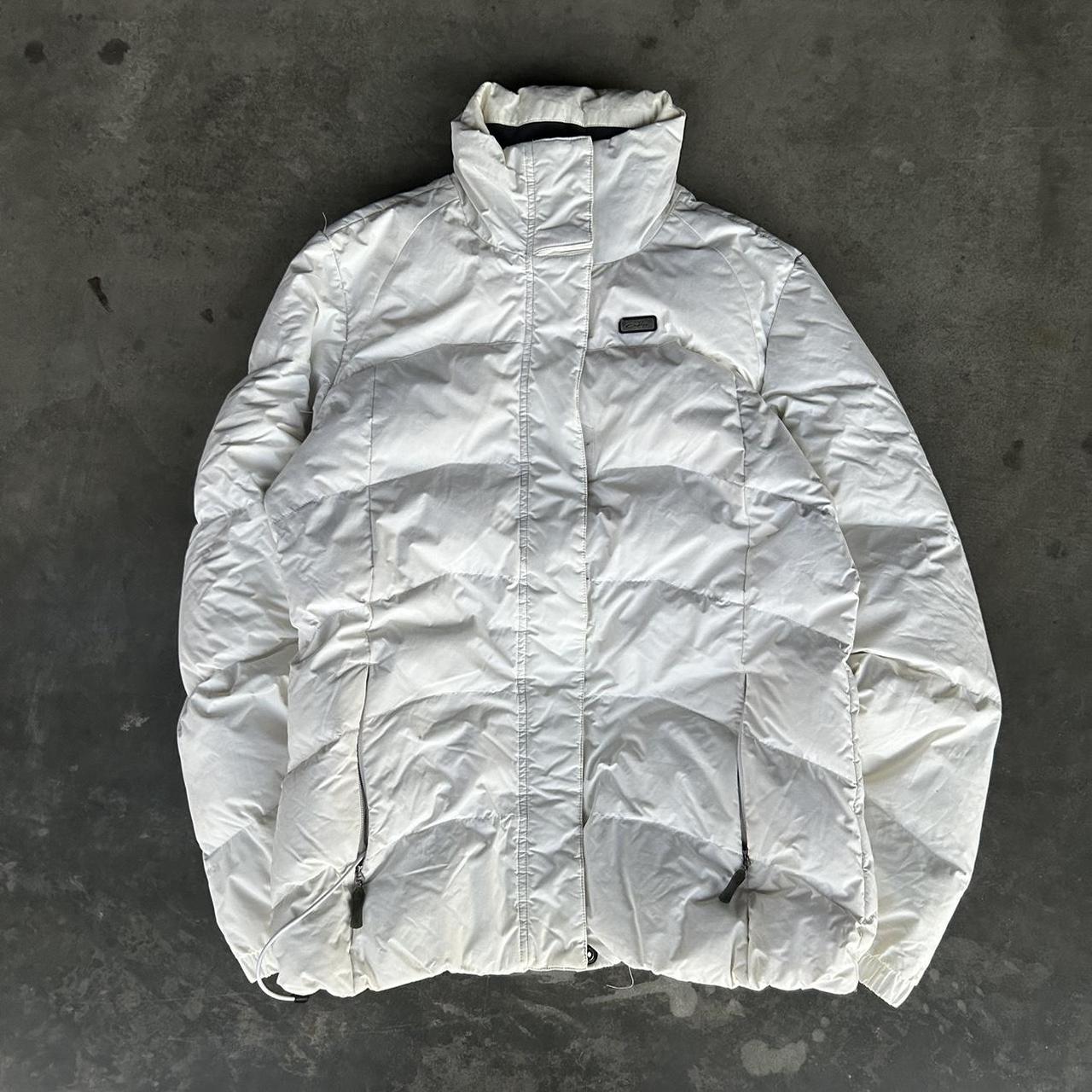 Oakley Women's Puffer Jacket White M – Y2k Oakley grunge