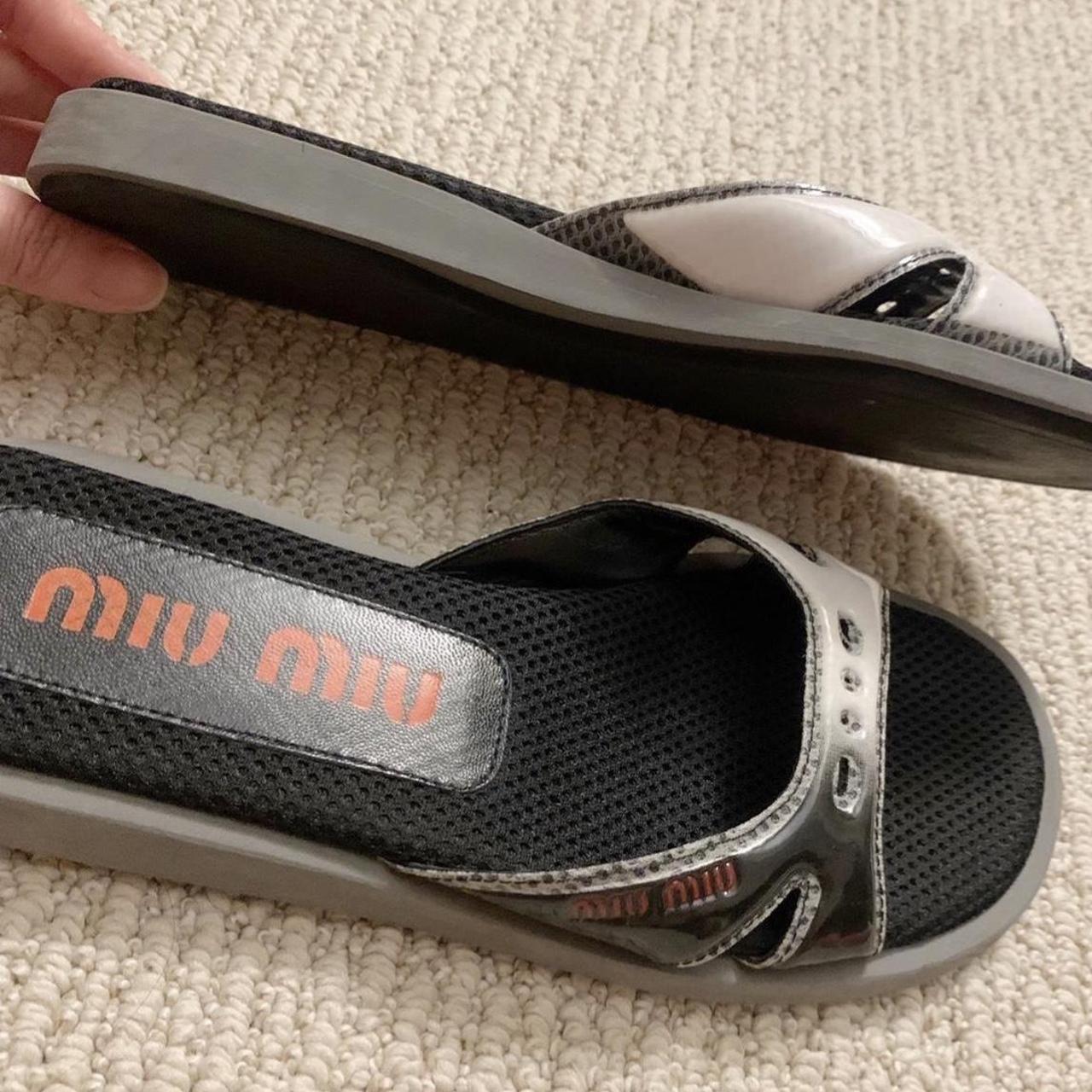 Miu Miu Women's Slides | Depop