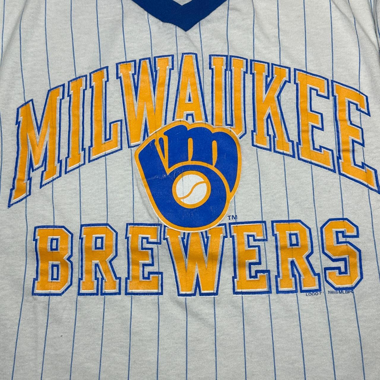 Milwaukee Brewers White Baseball Jersey Shirt For Fans MLB