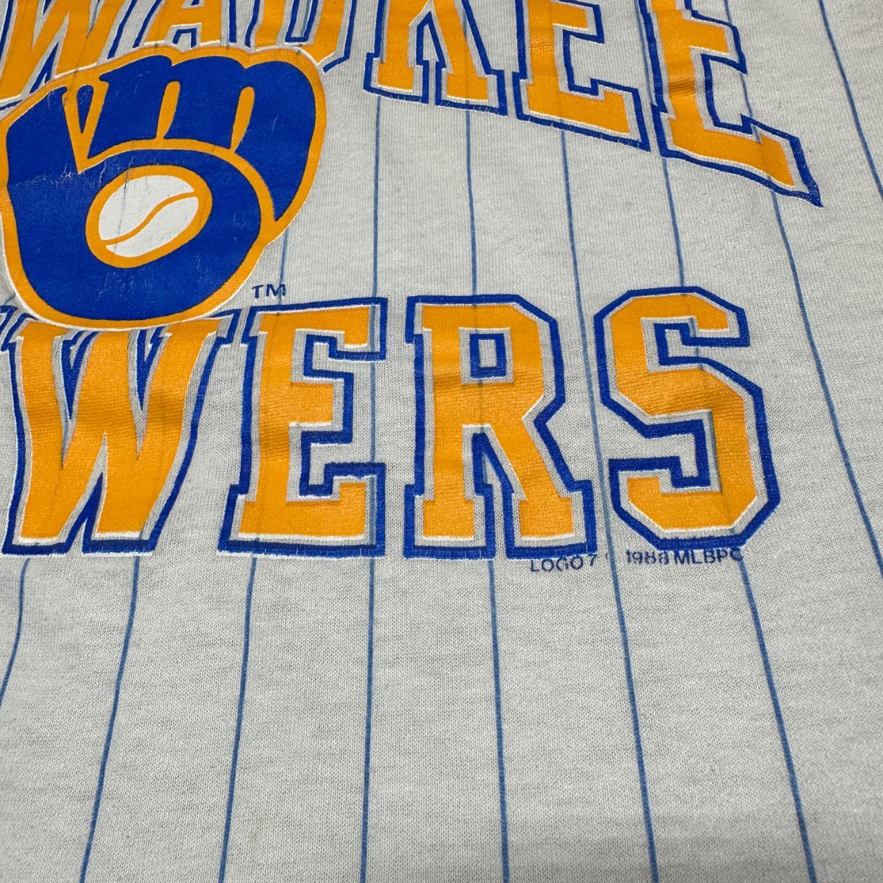 80s Milwaukee Brewers MLB Baseball Logo t-shirt Small - The