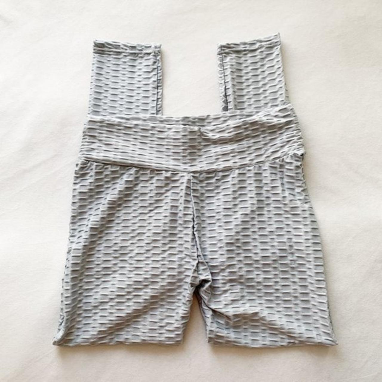 Asos Women S Grey And Silver Leggings Depop