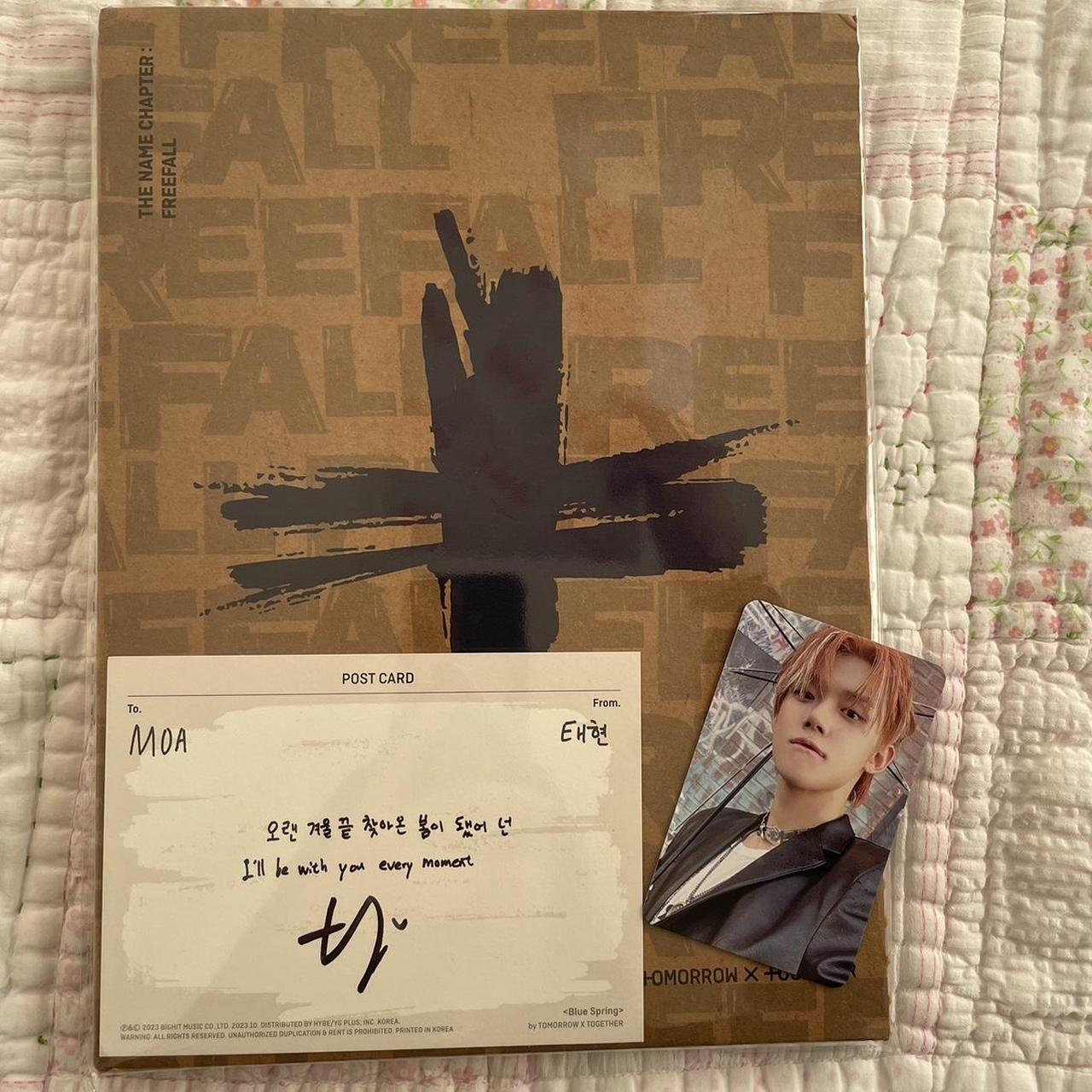 Shops taehyun signed postcard with photocard