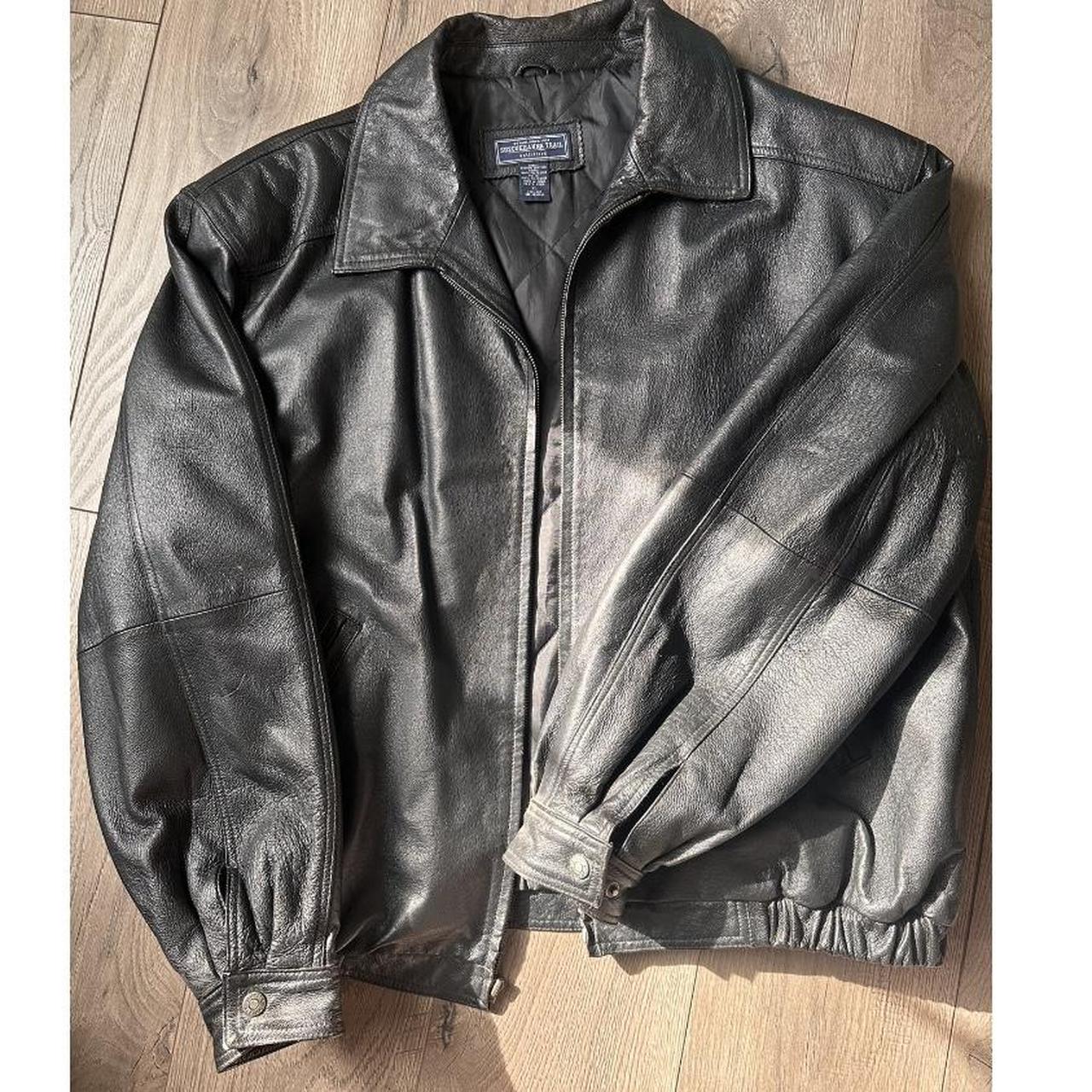 BARELY WORN VINTAGE SUPREME LEATHER BOMBER - Depop