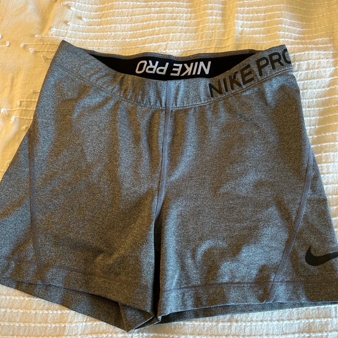 womens grey nike pro shorts