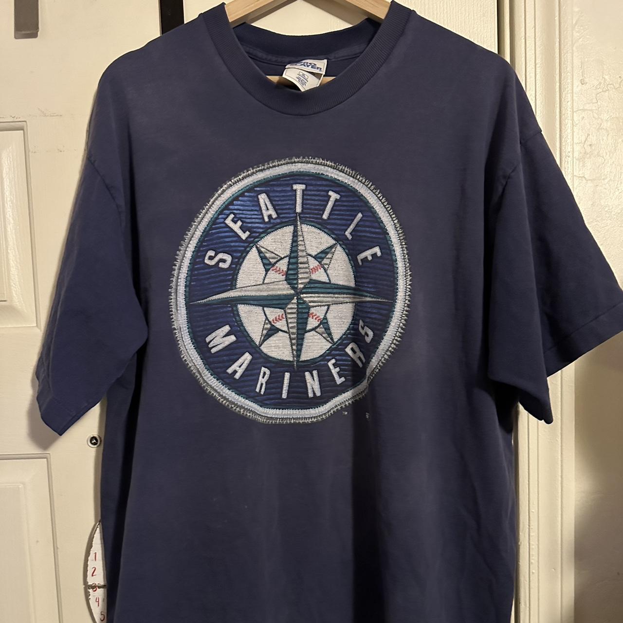 Seattle Mariners retro T-shirt with stitched on - Depop