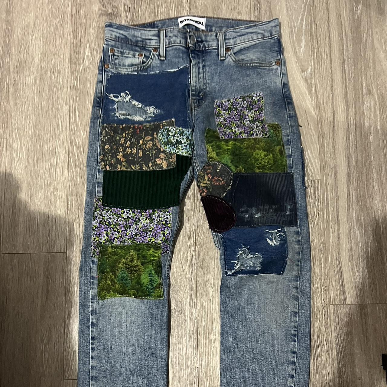 BYROWEN PatchWork Levis 511 30x32 in great condition... - Depop