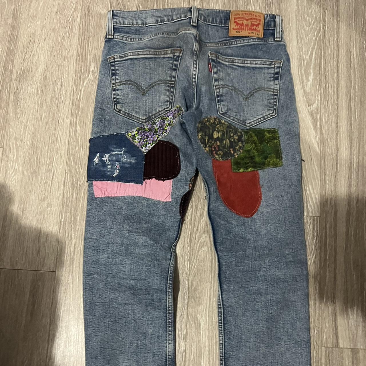 BYROWEN PatchWork Levis 511 30x32 in great condition... - Depop