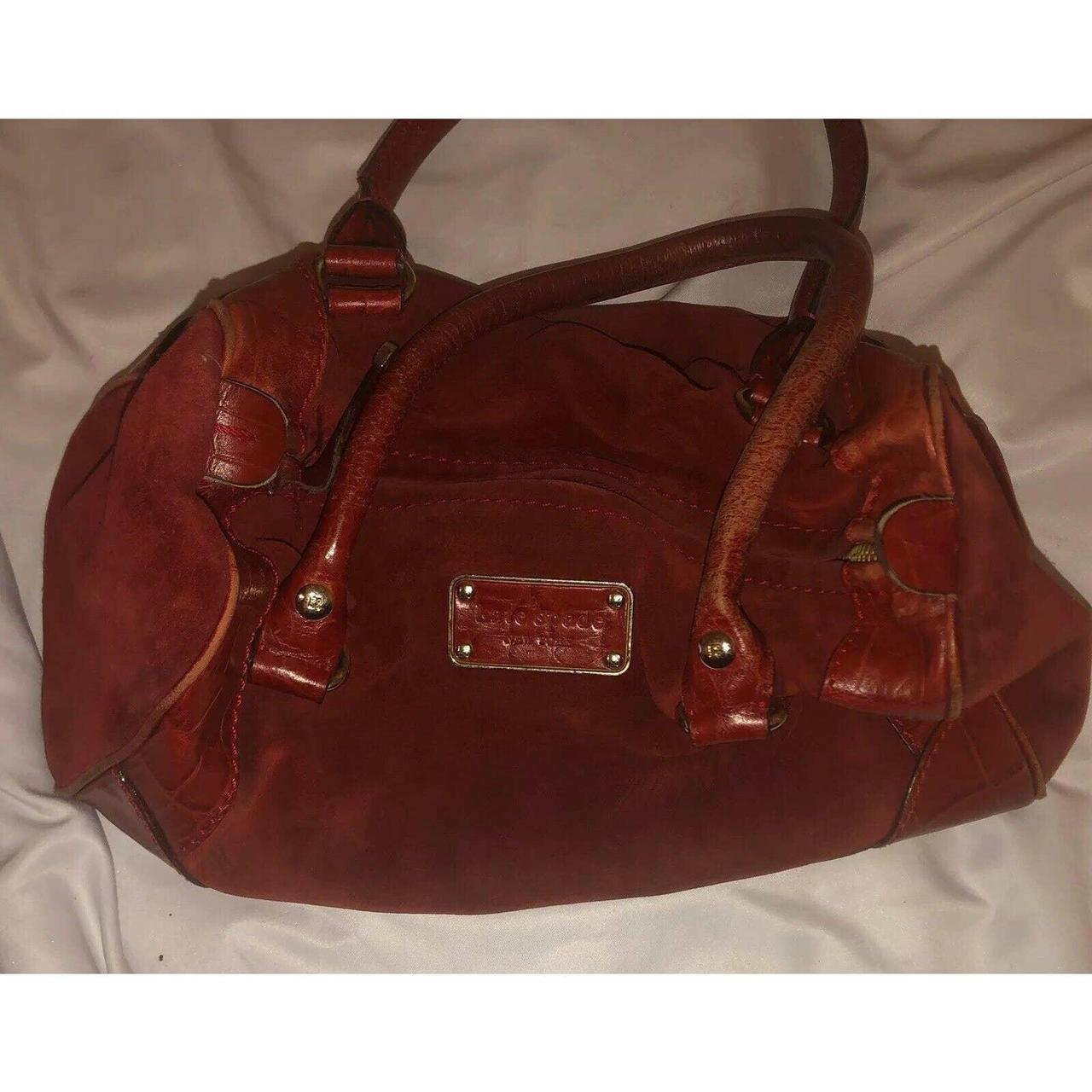 Pre-Owned Kate spade 2way bag handbag shoulder red S338 (Good) - Walmart.com