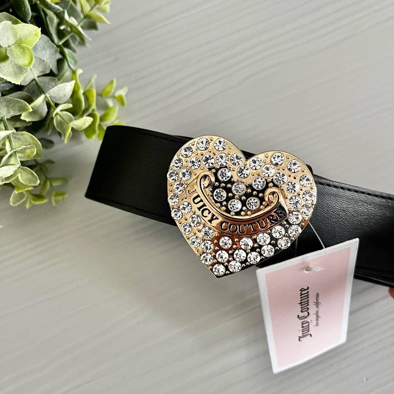 Rhinestone Heart Belt Buckle