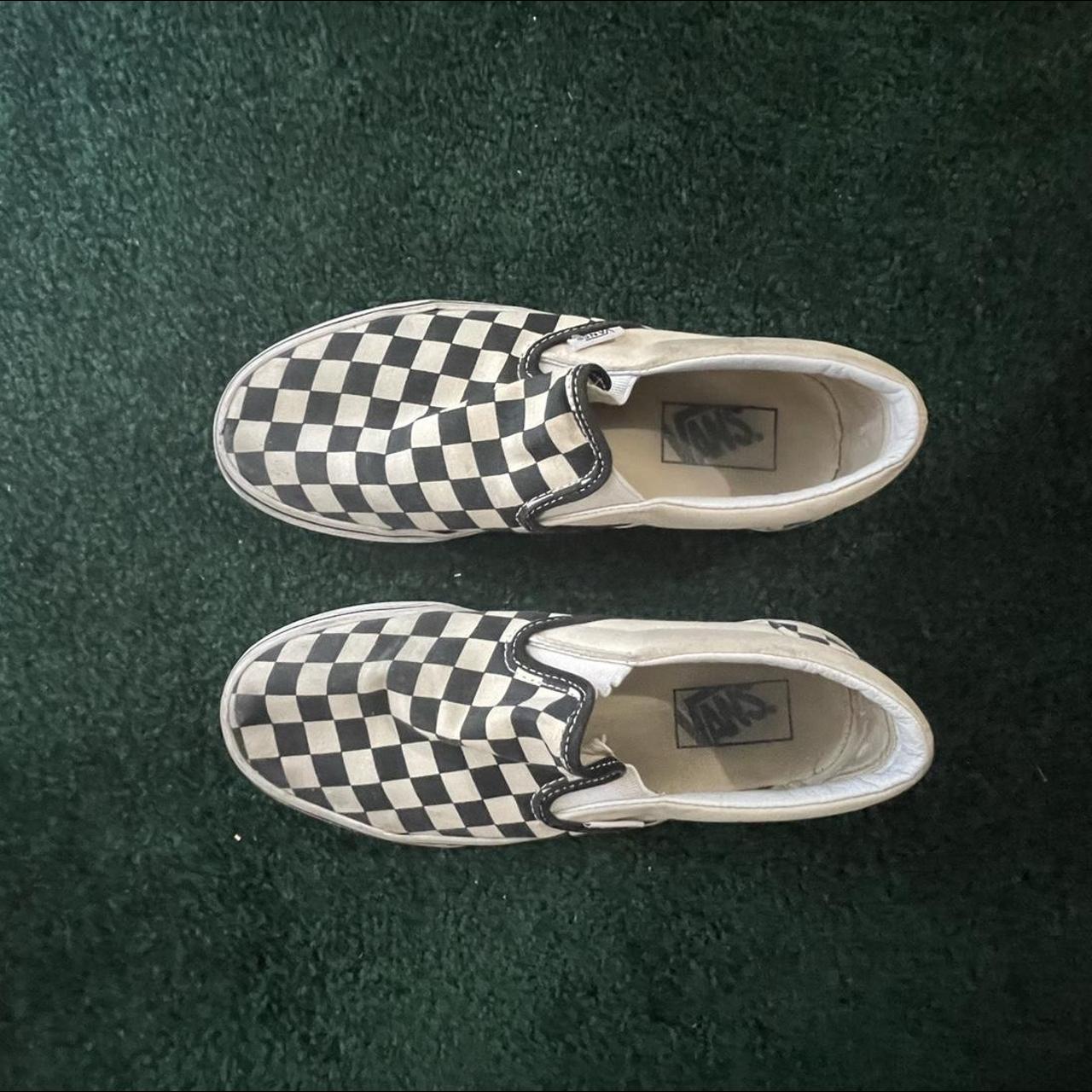 Checkered vans clearance size 7 womens