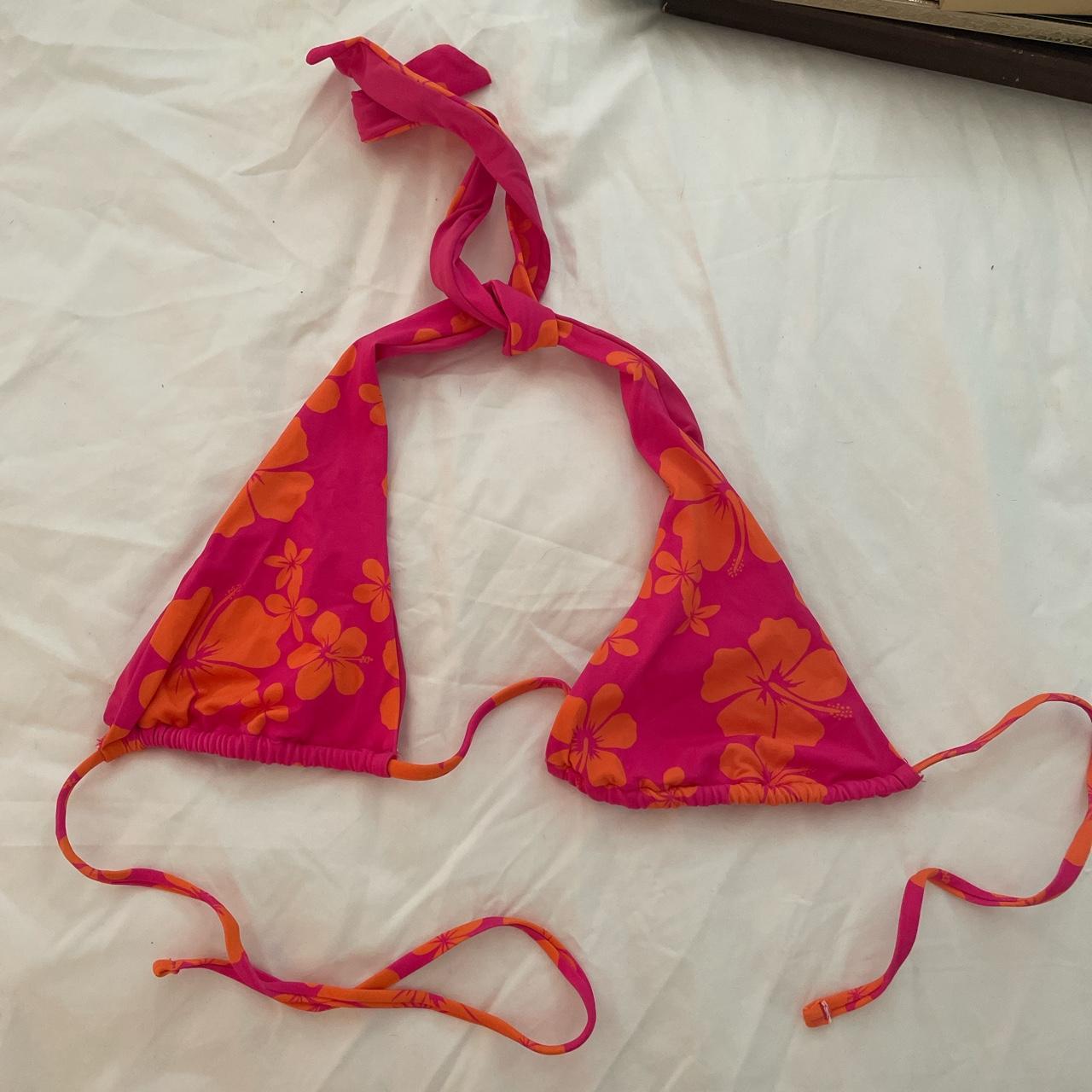 Garage Women's Pink and Orange Bikinisandtankinisets Depop