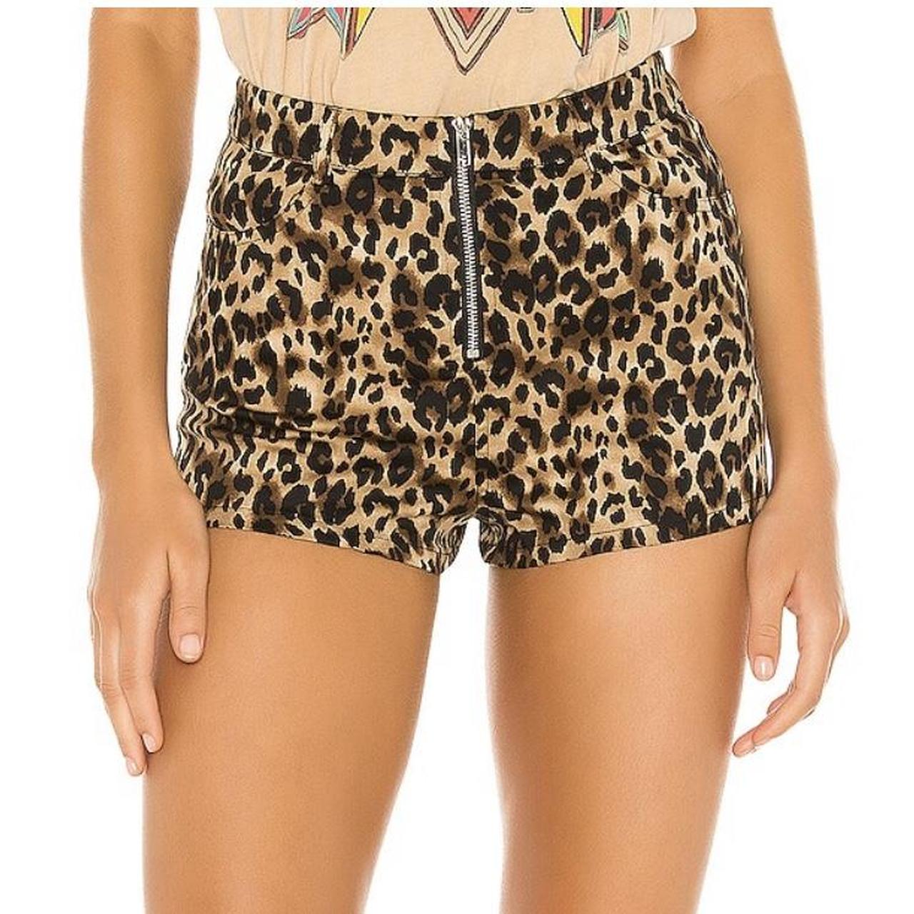 super cute superdown brand cheetah shorts with... Depop