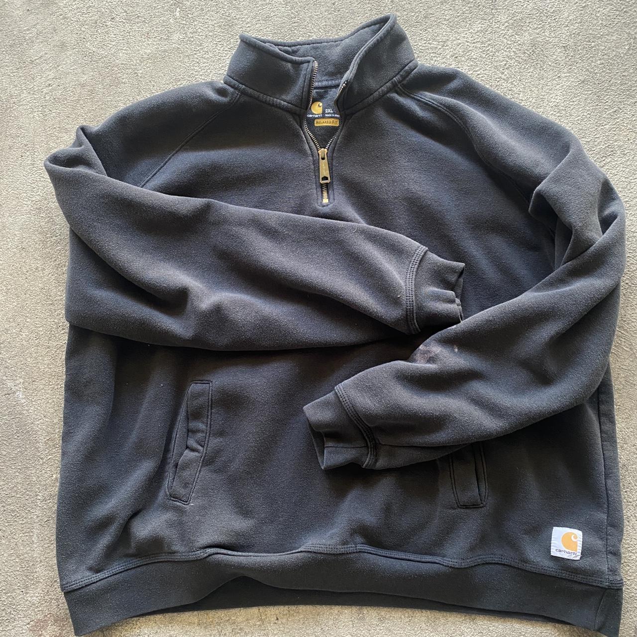 Carhartt Men's Black Sweatshirt | Depop