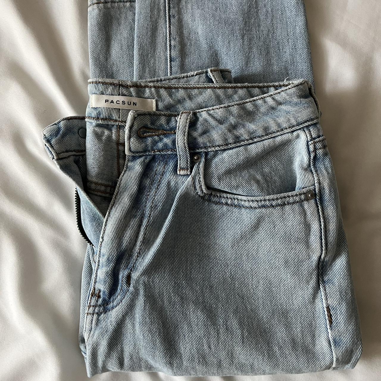 Super cute black cargo pacsun jeans size 25 no flaws - Depop