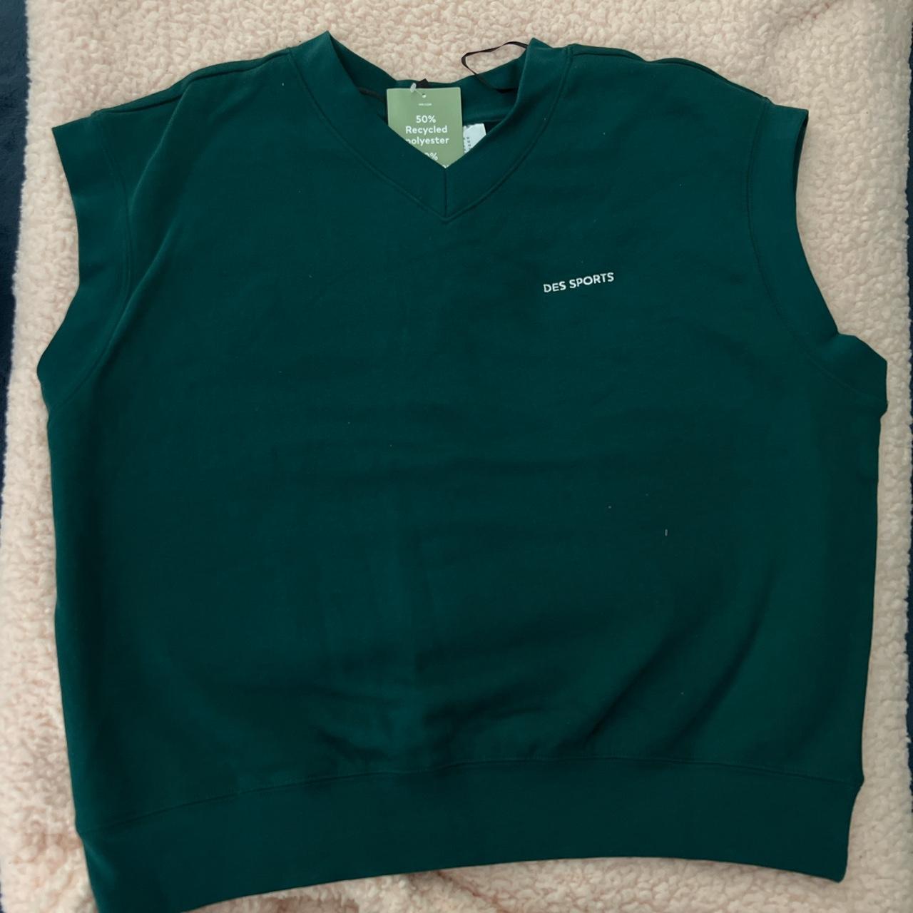 H&M Women's Green Gilet Depop