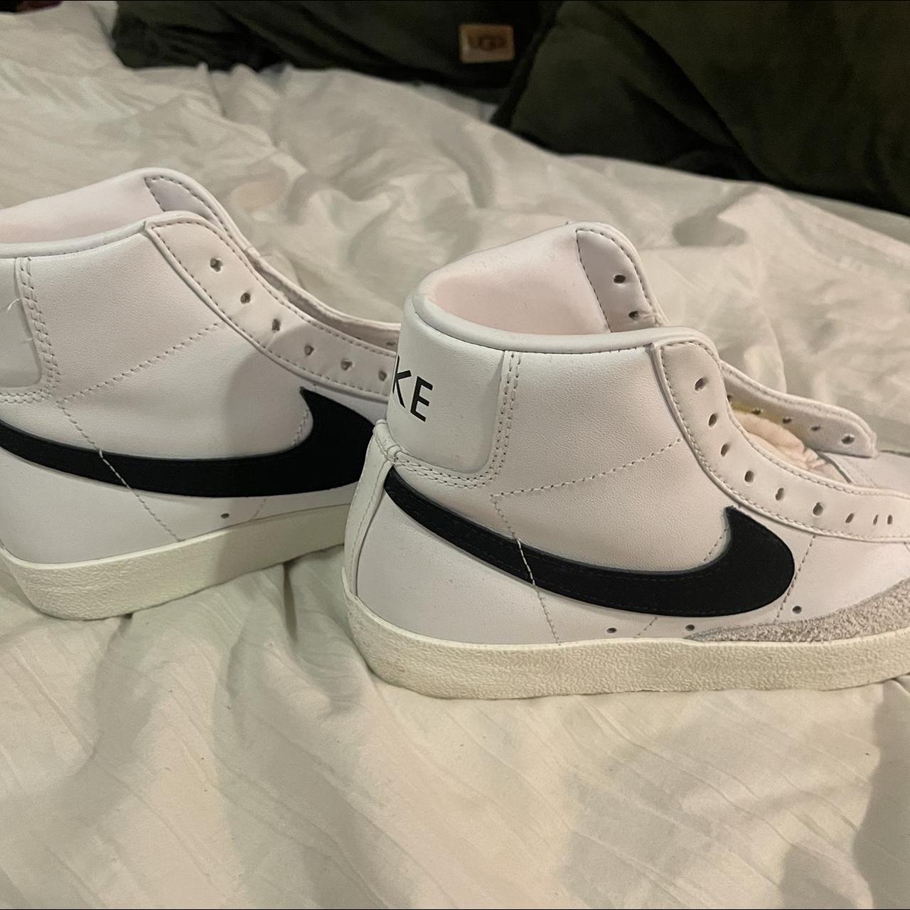 Size 7 Nike Blazers! -No laces -Worn twice - Depop