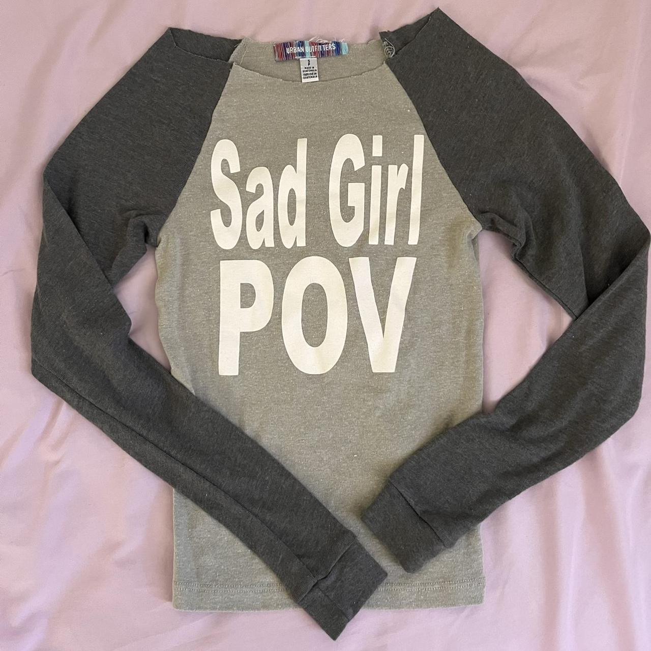 urban outfitters sad girl pov longsleeve ⭐️💲 very... - Depop