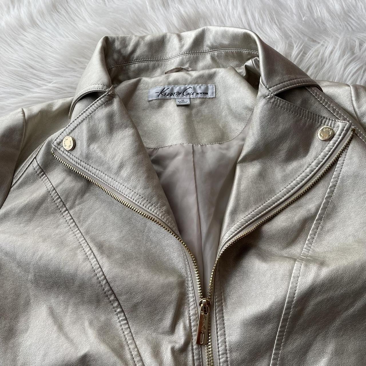 Kenneth cole discount leather jacket womens