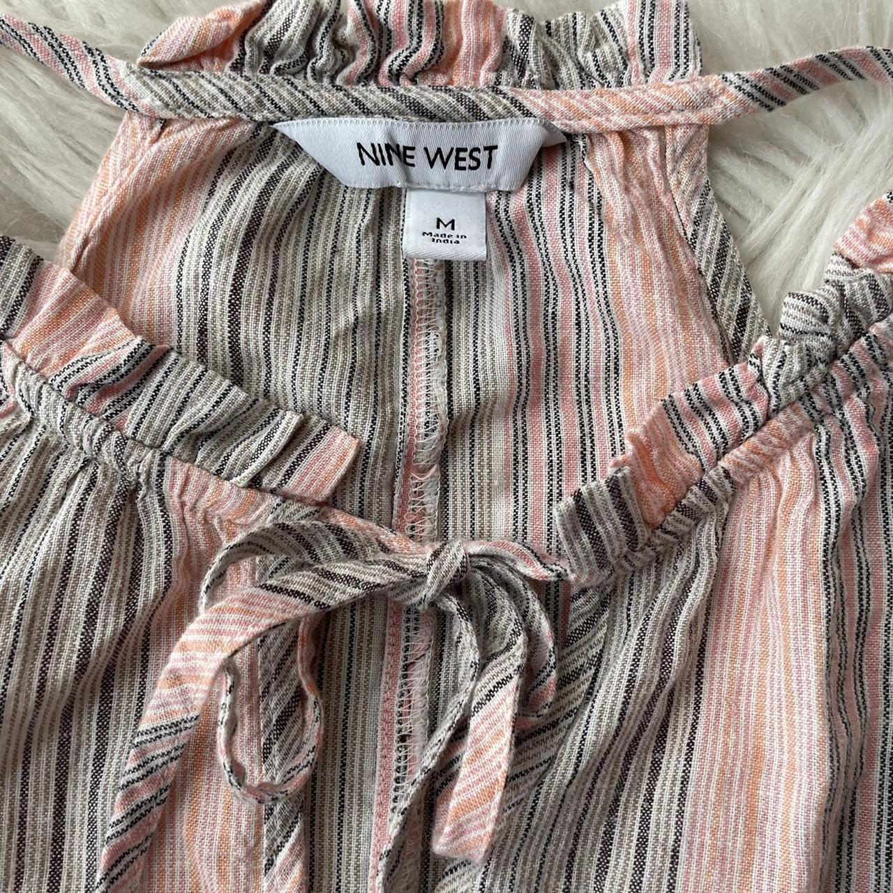 Nine west striped outlet dress