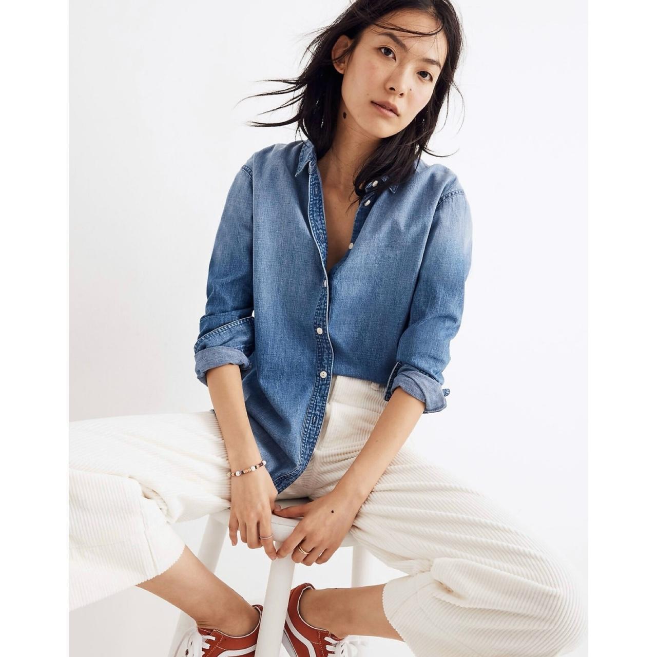 madewell boyfriend shirt