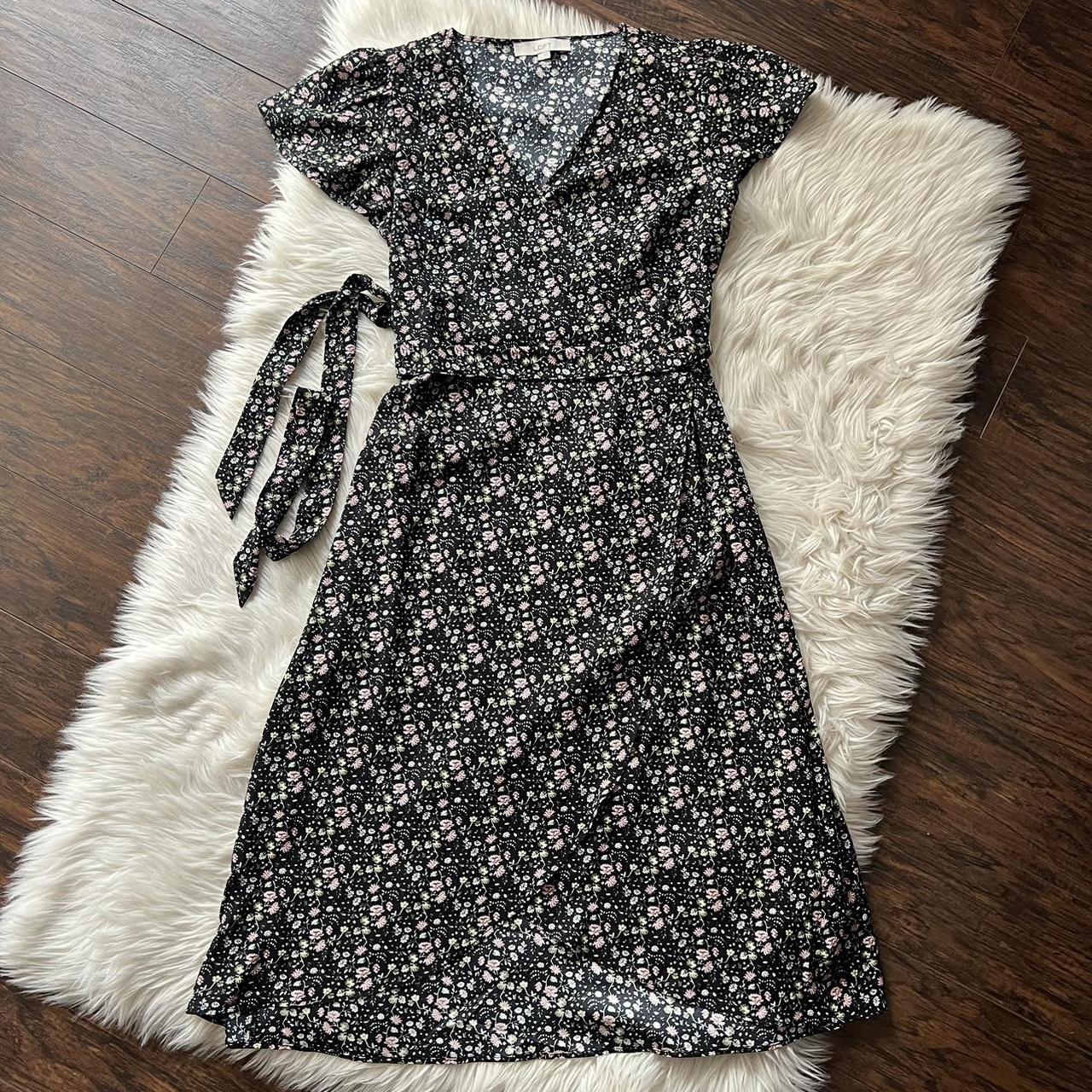 Loft vine 2025 flutter wrap dress