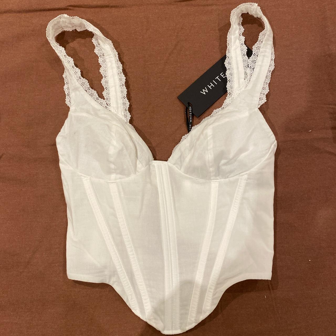 White Fox Corset Top Brand New With Tags. - Never - Depop