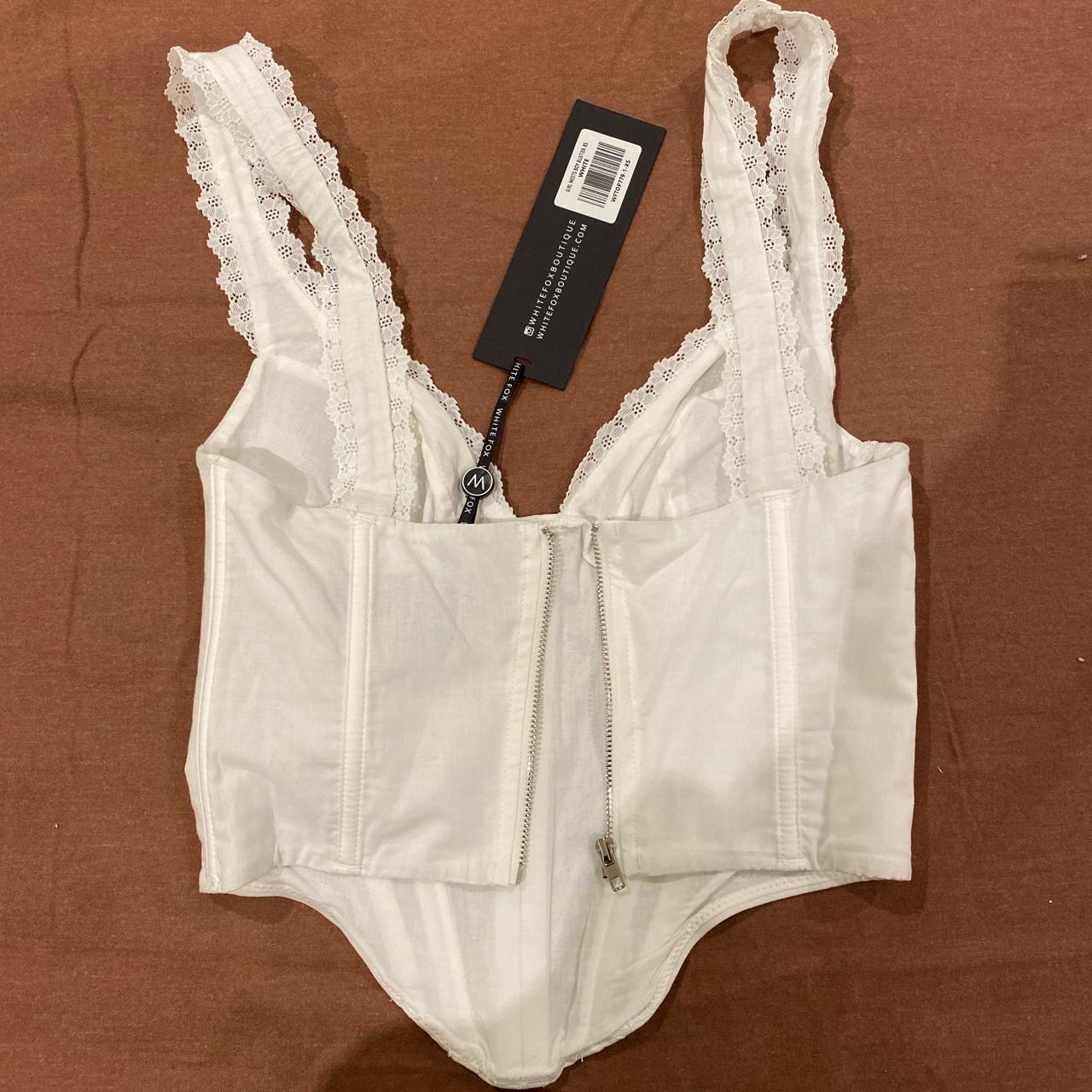 White fox corset top BRAND NEW WITH TAGS. - never... - Depop