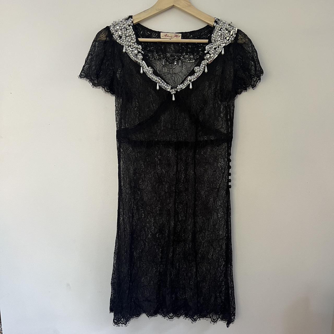 Beautiful sheer lace Alannah Hill dress Vintage... - Depop