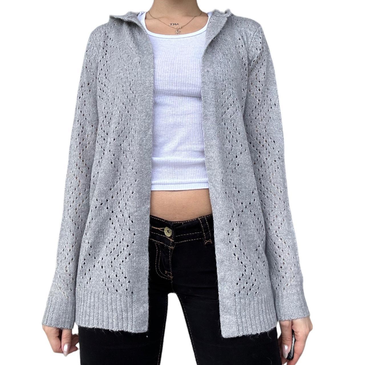 Women's Grey Cardigan Depop
