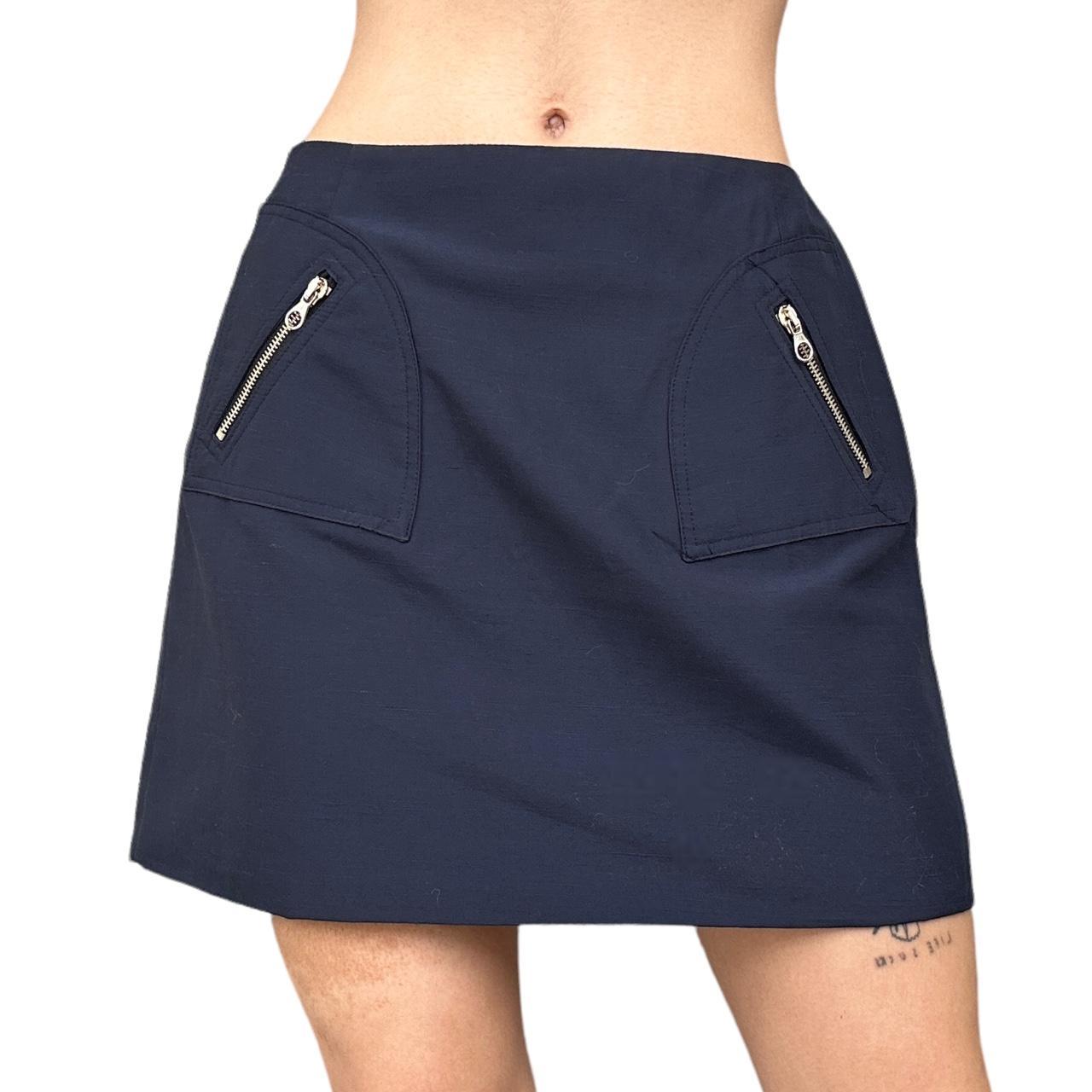 Navy blue shop skirt 90s