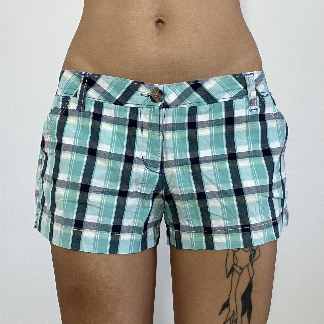 Plaid micro mini shorts 2000s y2k preppy sporty Depop - Main Image