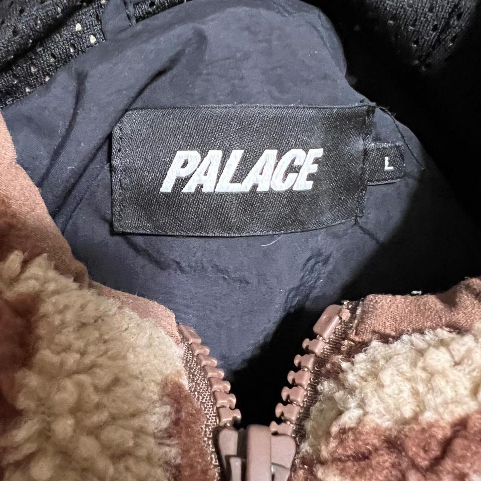 Palace Jacquard Fleece Hooded Jacket Brand new never... - Depop
