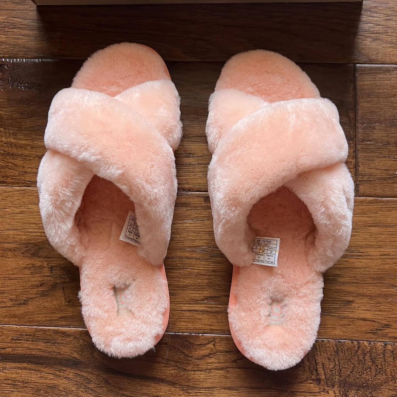 CORAL UGG SLIPPERS super cute and comfy size 9 UGG. Depop