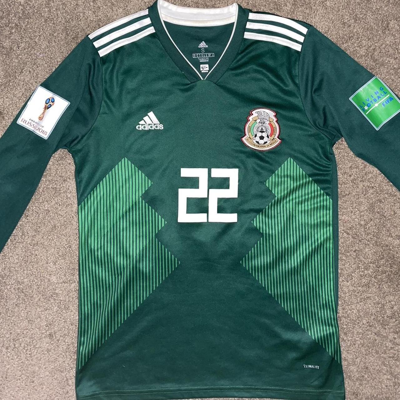 ADIDAS MEXICO 2018 WORLD CUP HOME KIT/JERSEY... - Depop