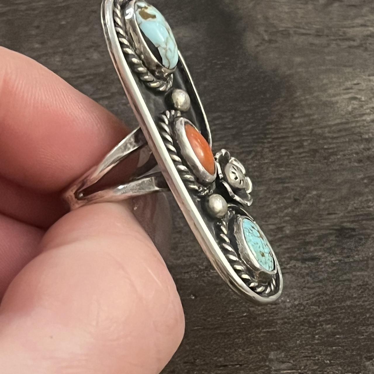 Native Women's Ring - Silver/Multi – -Gorgeous La… - image 3