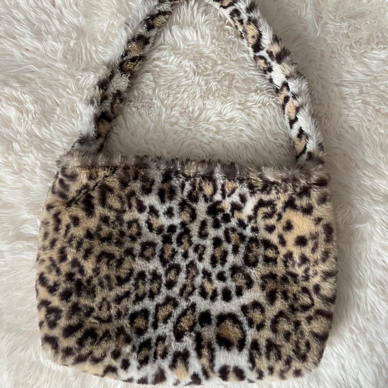BRANDY MELVILLE Cheetah Print Shoulder Bag Depop