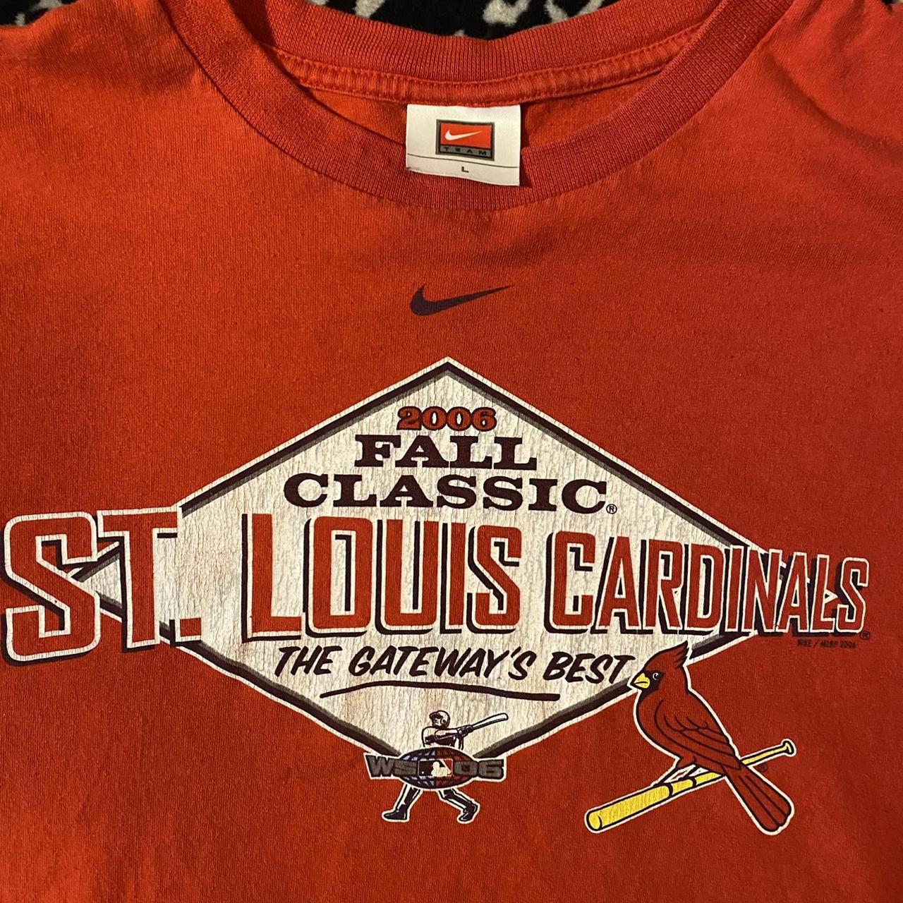 St Louis Cardinals Nike Mens Tshirt 2006 Fall Classic Vintage