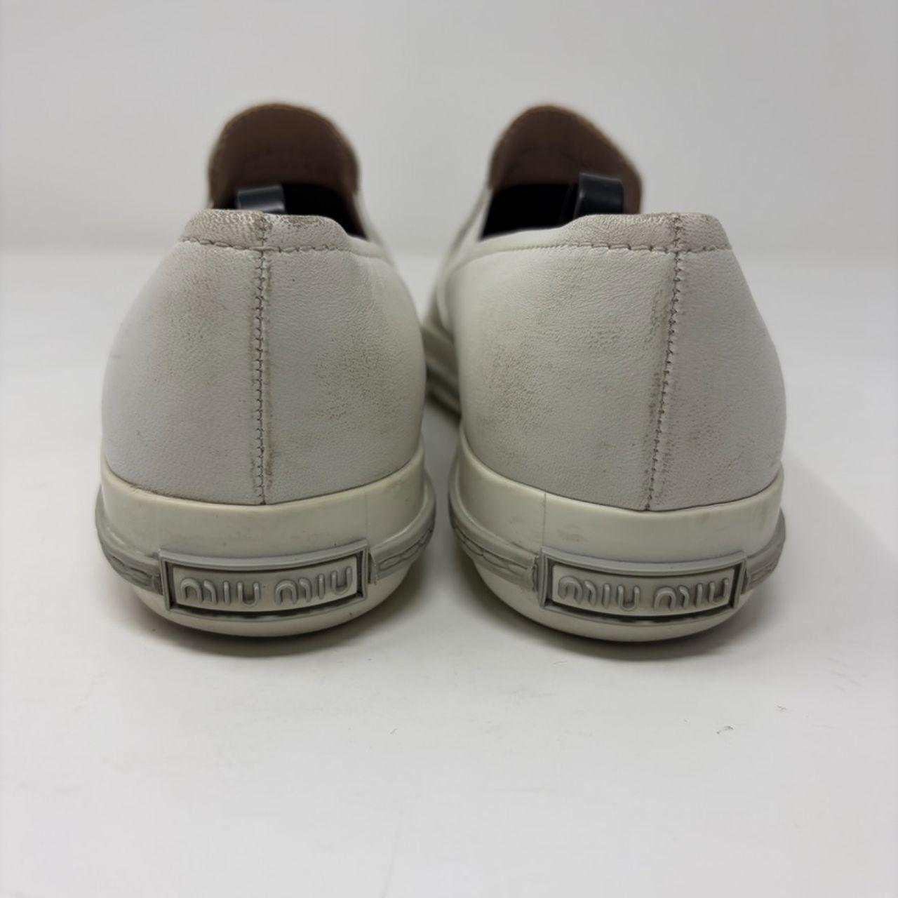 Miu Miu Women's Loafers - White - US 8.5 – Miu Mi… - image 4