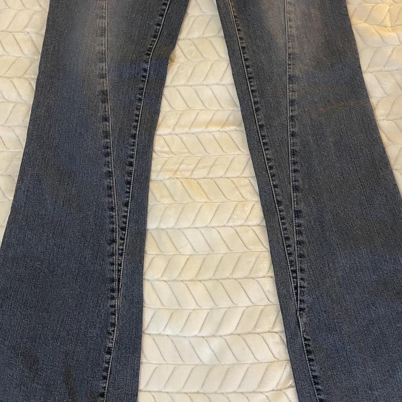 Original 2000’s lace up bootcut jeans!!! Love these... - Depop