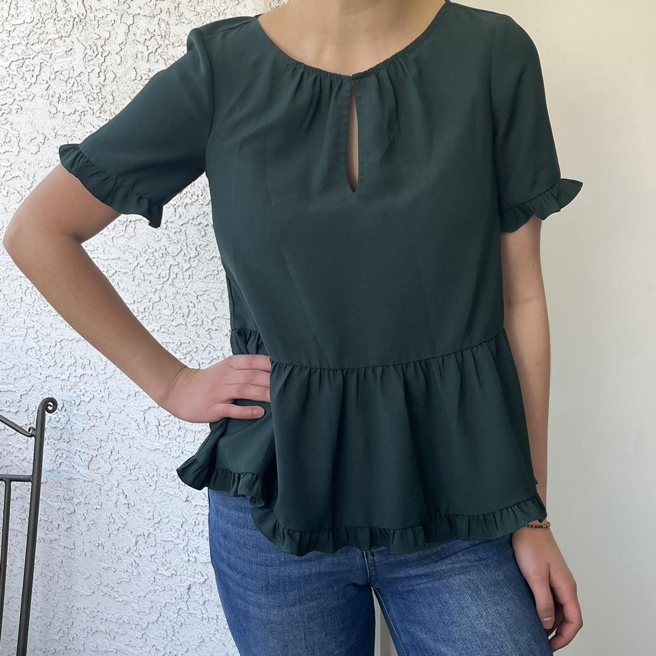 Madewell stanza ruffle sales hem top