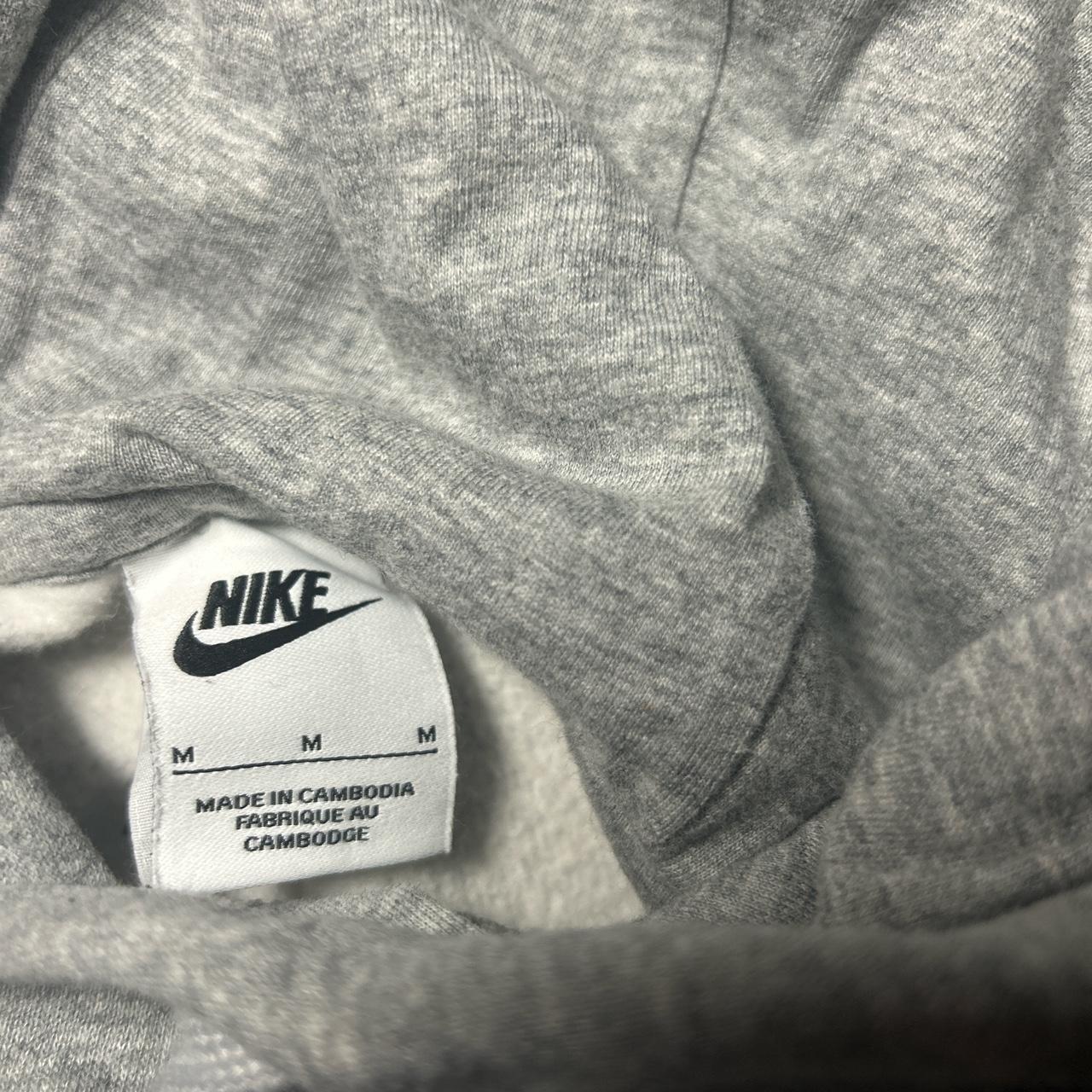 Grey Nike hoodie worn a couple of times and is in... - Depop